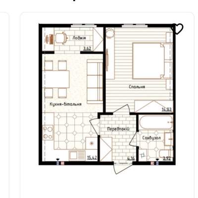 Купить квартиру - Киев, Максимовича Михаила (Трутенко Онуфрия) ул.24, ЖК Новая Англия. Продажа недвижимости - Голосеевский район, вторичный рынок и новострой недорого, цена до 67000$, объявление №1995087 фото 3